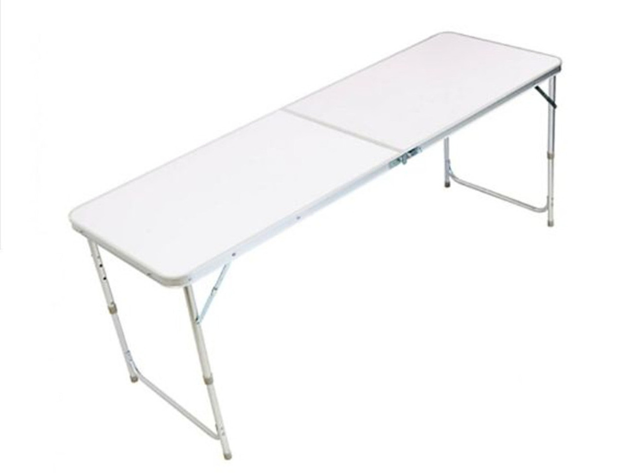 1x wood & metal pasting trestle catering equipment folding table event party portable unit