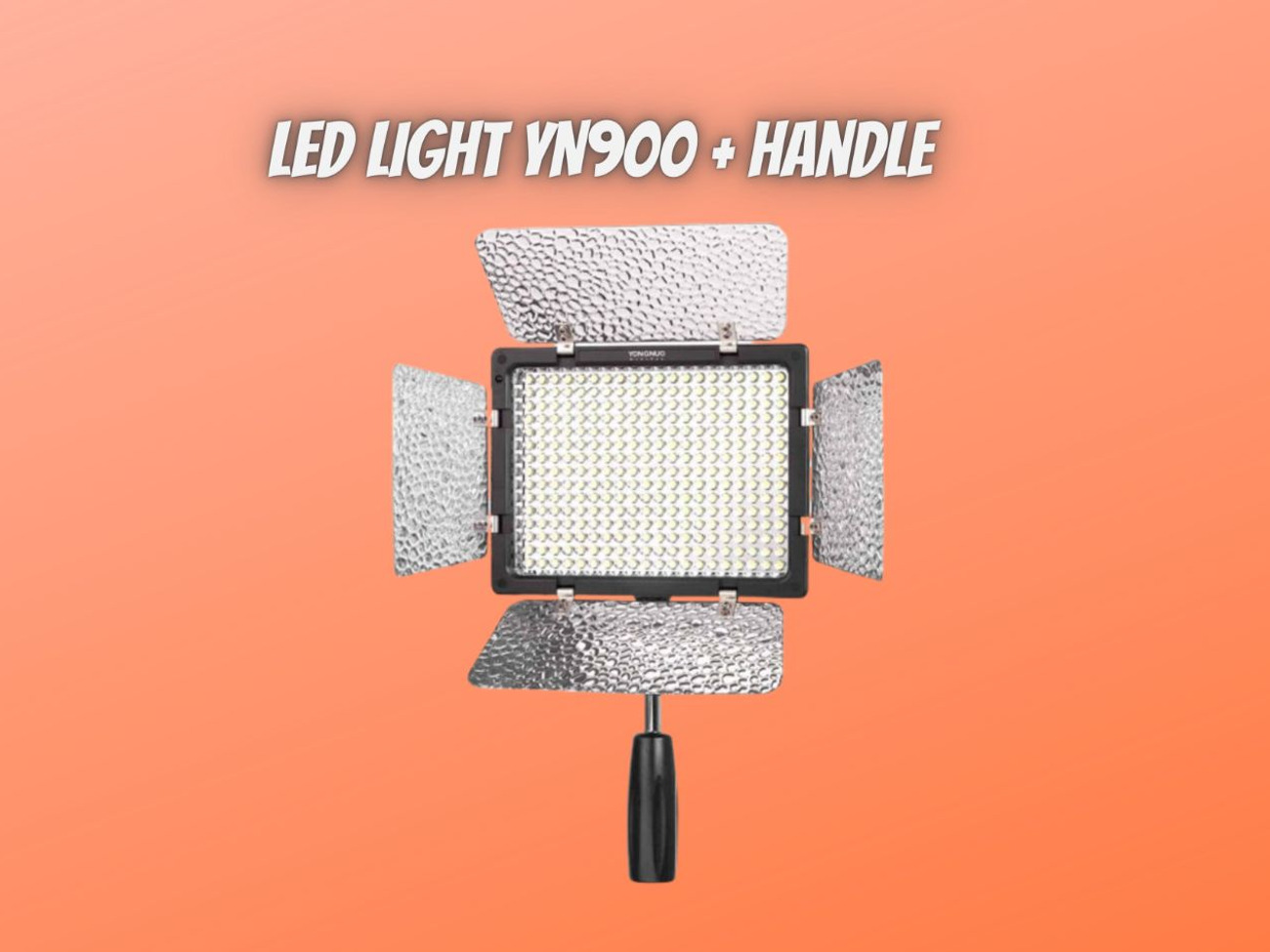 1x yongnuo yn900 led light panel + handle, handheld