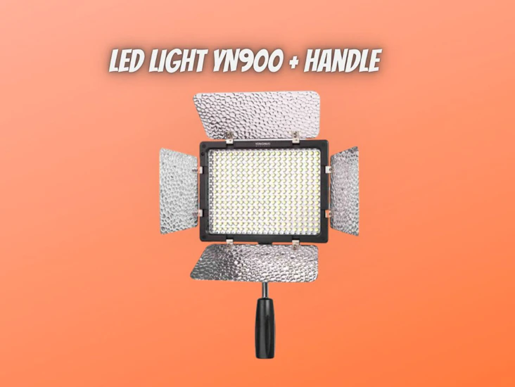 1x yongnuo yn900 led light panel + handle, handheld