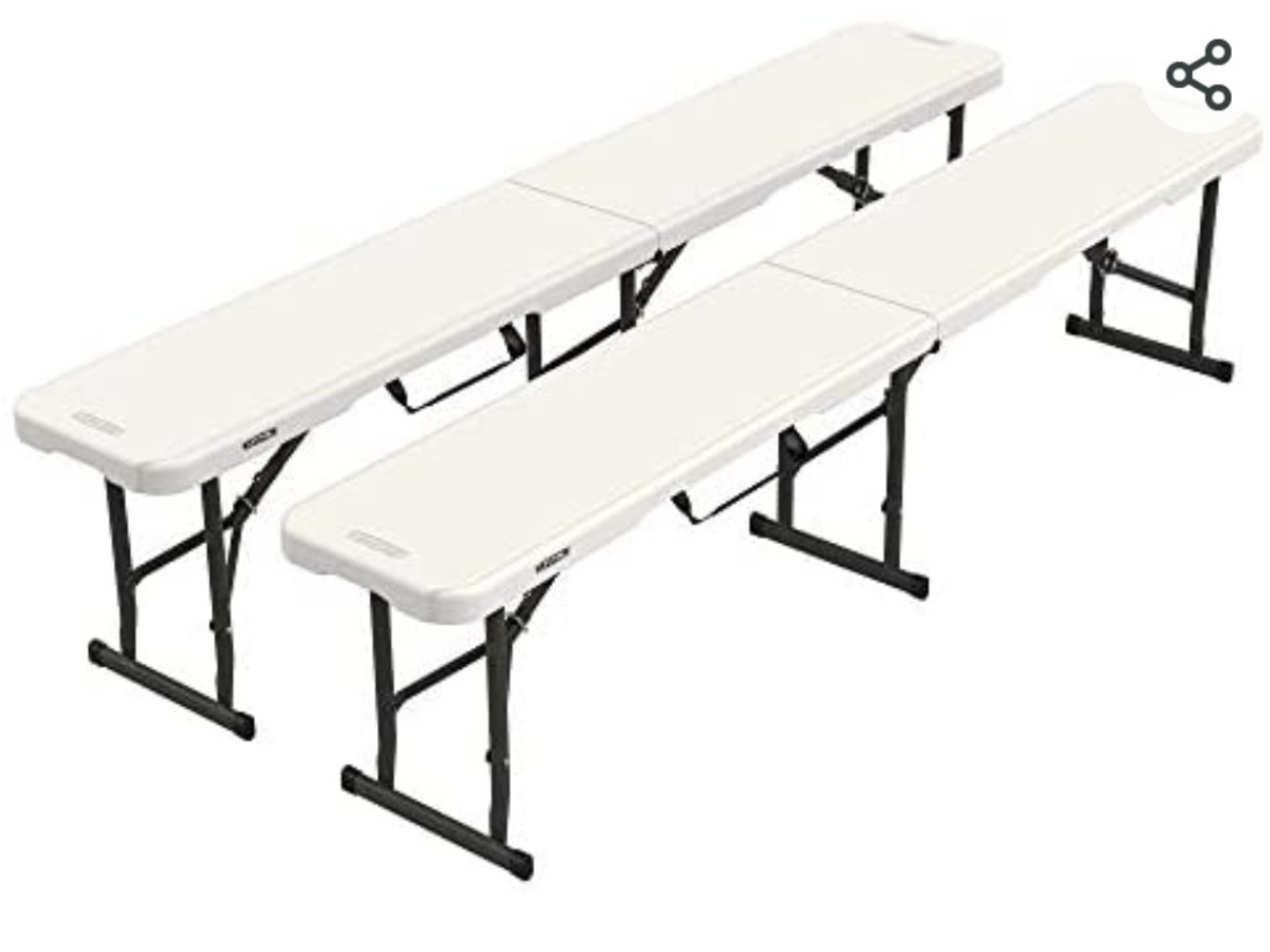 2 6ft folding benches. pick up from east london