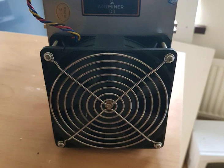 2 bitmain antminer d3 x11 dash crypto miner 19.3gh/s asic w/