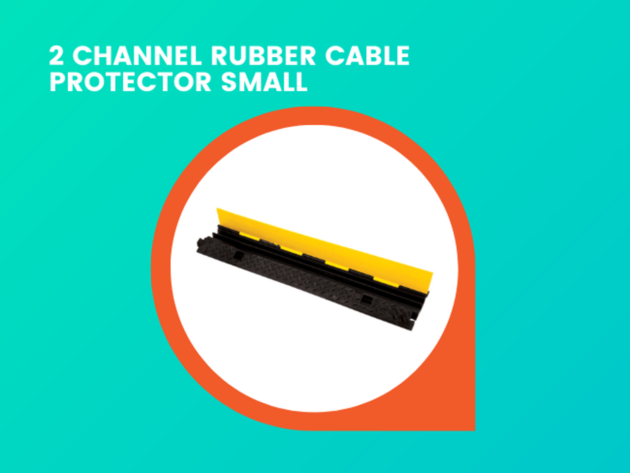 2 channel rubber cable protector ramp