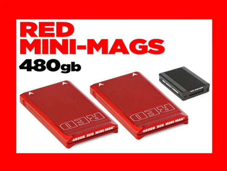 (2) red mini-mag 480gb + reader (not 512gb 960gb mags)