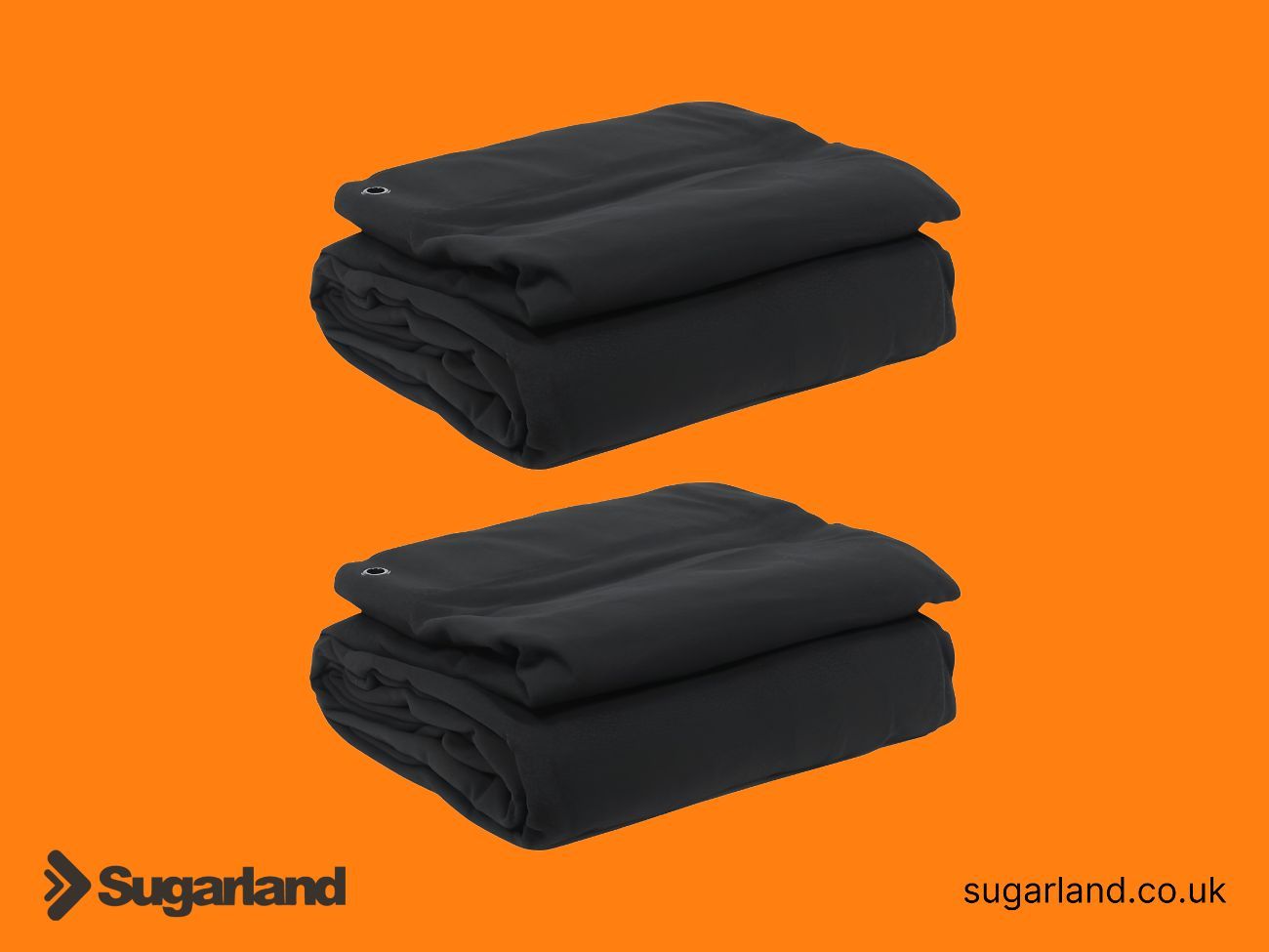 2 x 10ft x 10ft black drapes