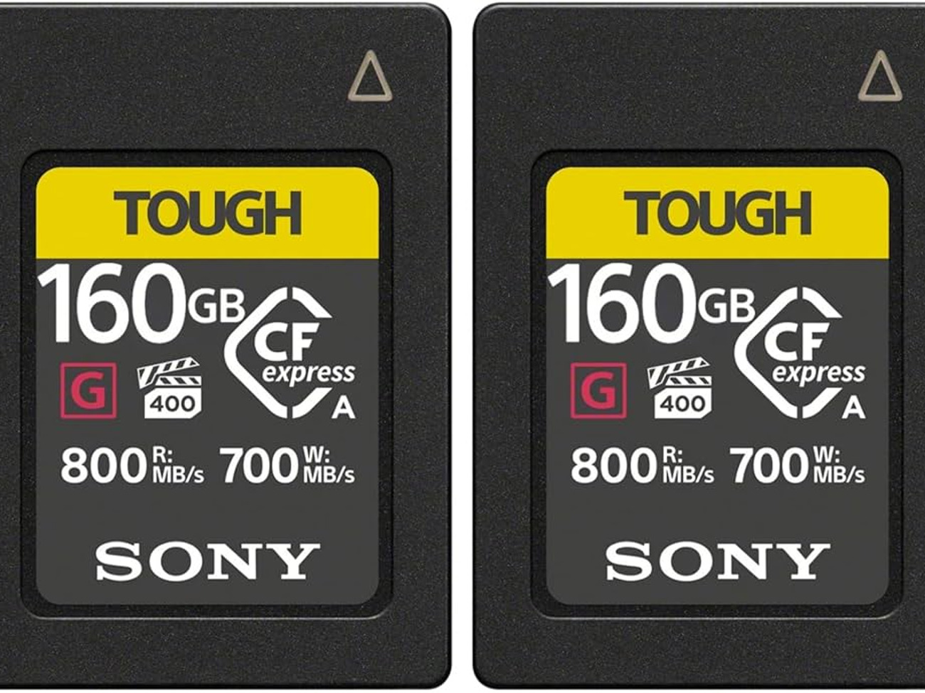 2 x 160gb sony cfexpress type a tough