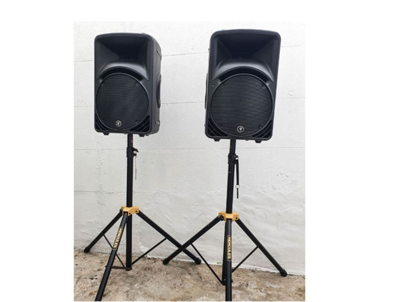 2x active powered speaker mackie srm 450 2000w, 