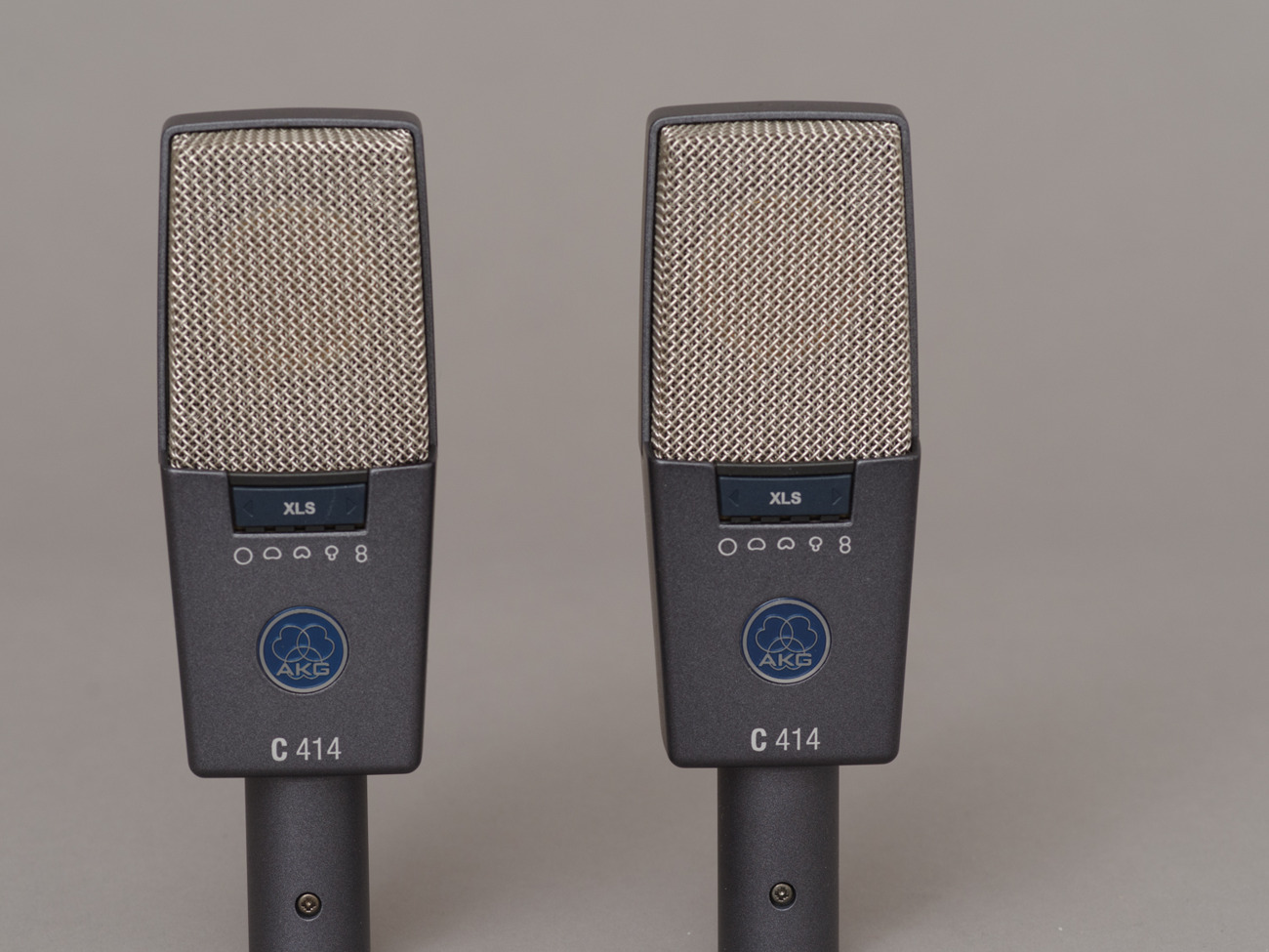 2 x akg c414 studio microphone