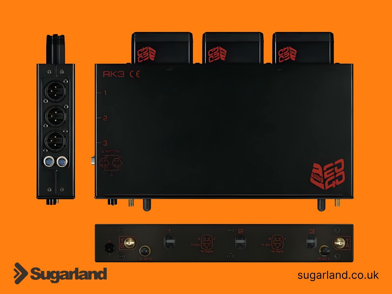 2 x audio ltd rk3 3-way racks