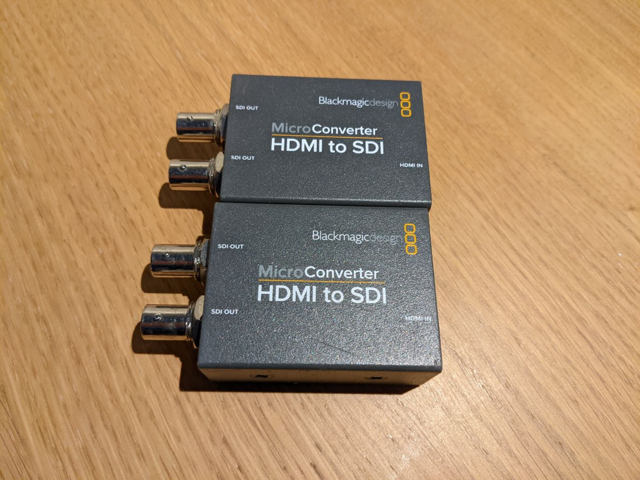 2 x blackmagic hdmi to sdi micro converter 1080p