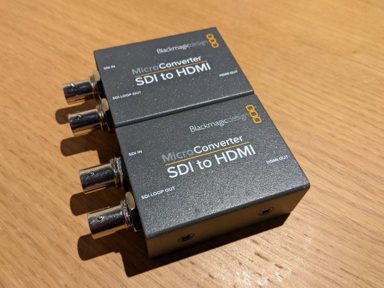 2 x blackmagic sdi to hdmi micro converter 1080p