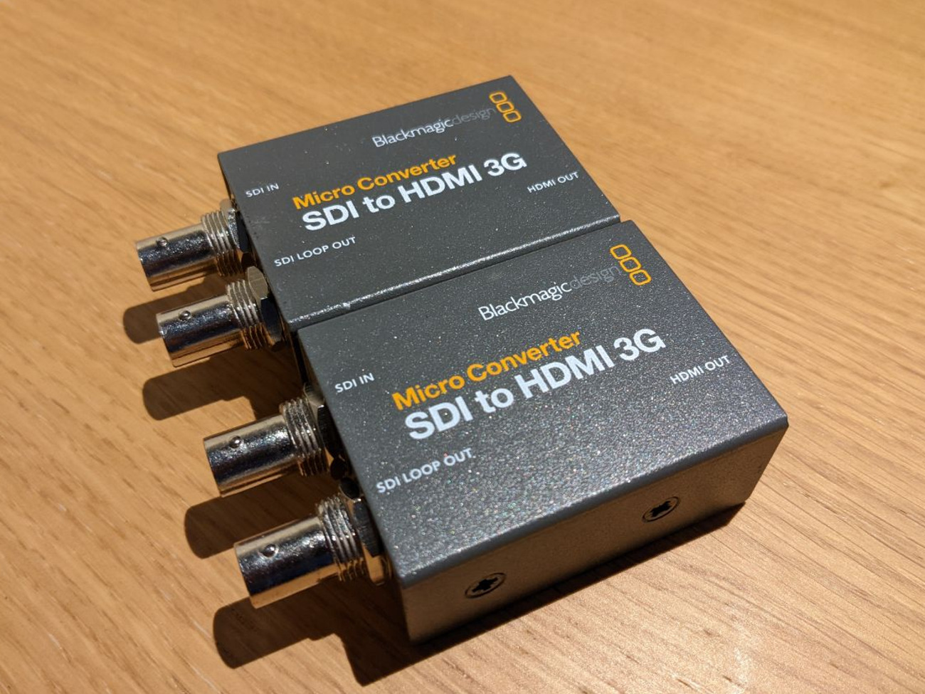 2 x blackmagic sdi to hdmi micro converter 3g