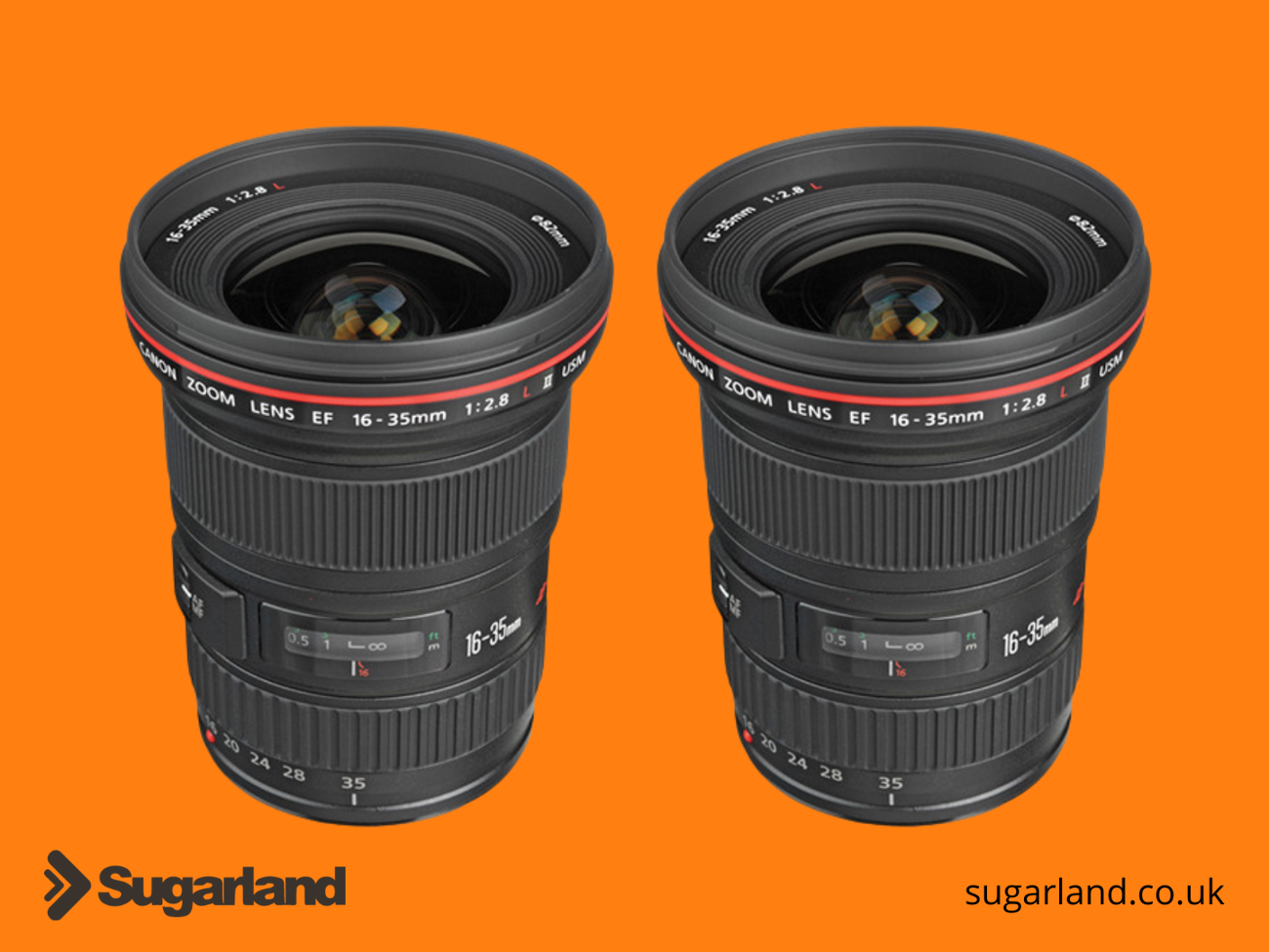 2 x canon ef 16-35mm f/2.8 zoom lens