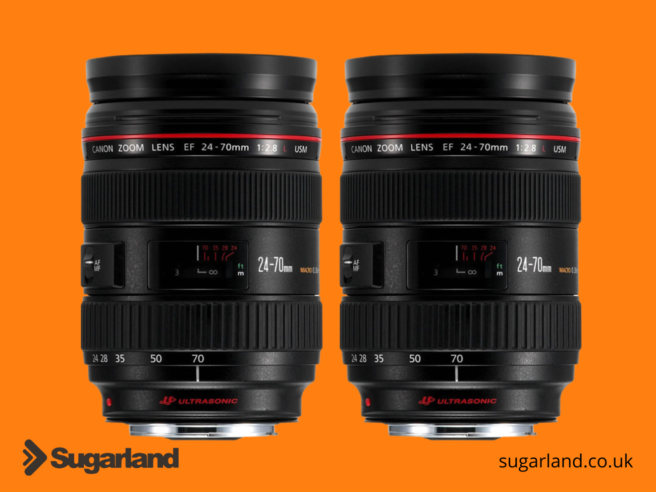 2 x canon ef 24-70mm f/2.8 zoom lens