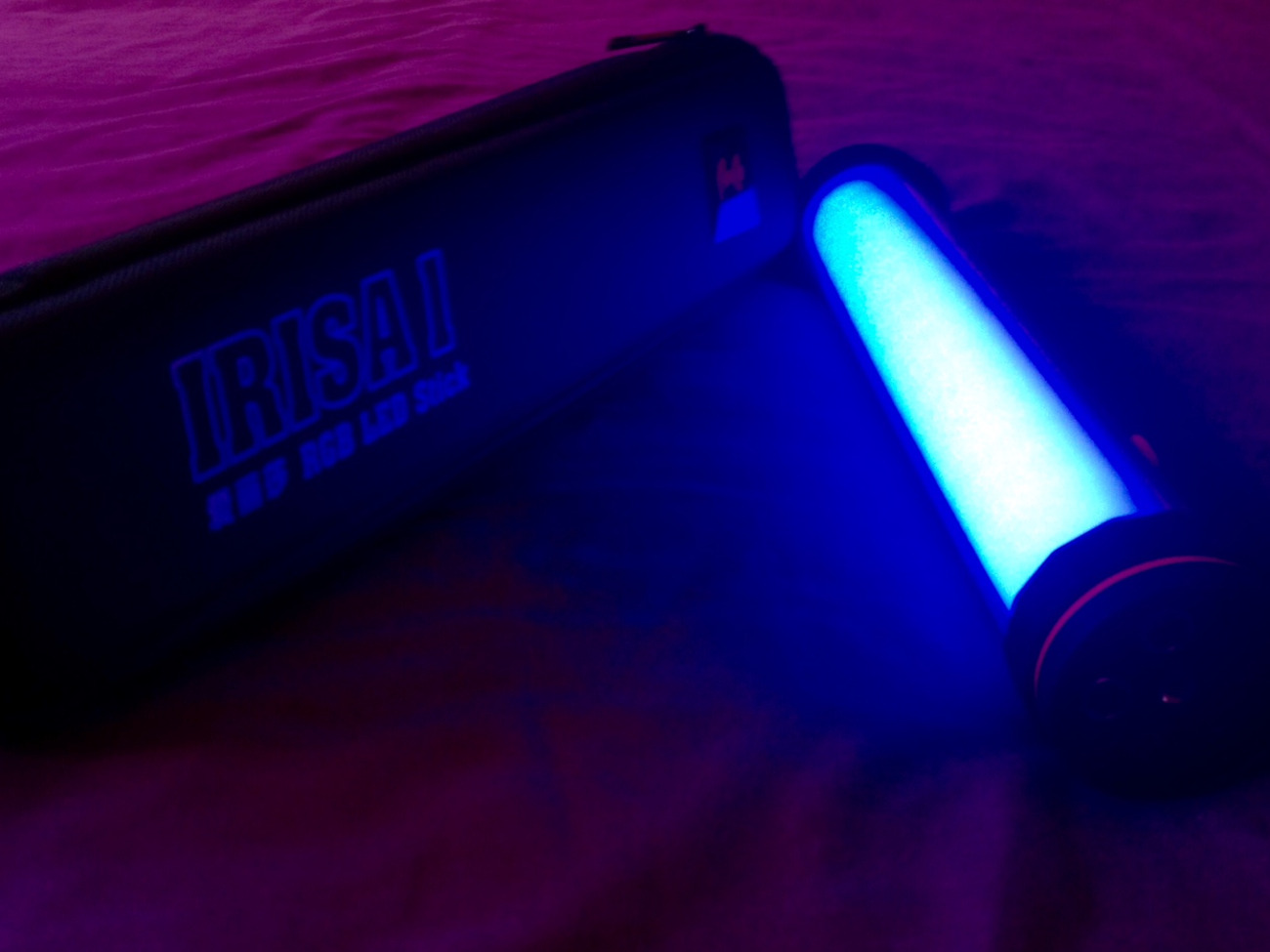 Falconeyes rgb tube irisa1 + flexi led rx-18t 5600k with soft box