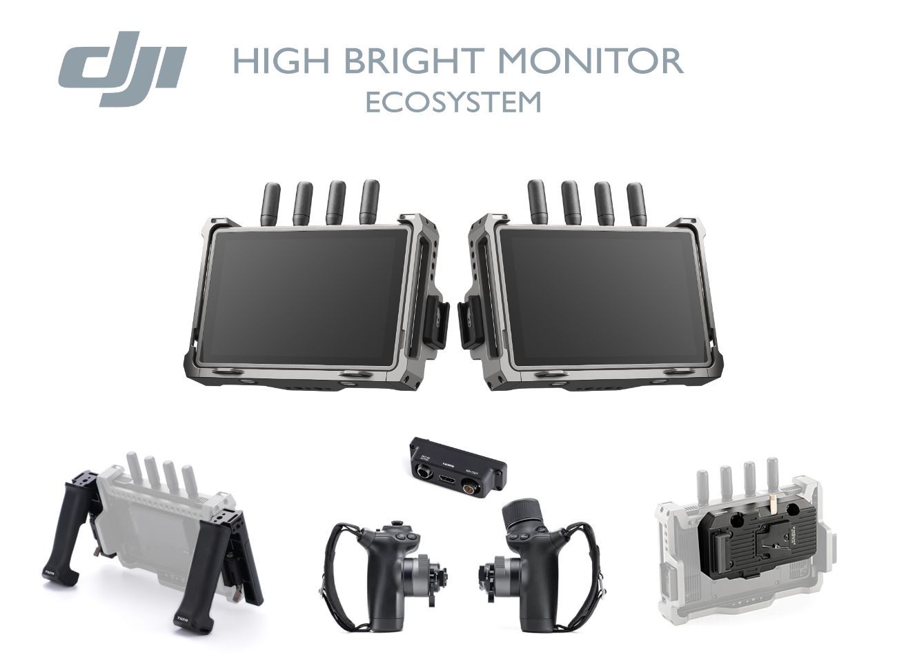 2 x dji high bright monitor 7' 