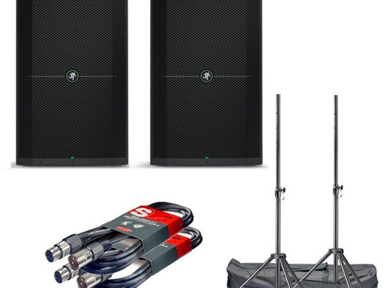 2 x mackie thump pa system (speakers)