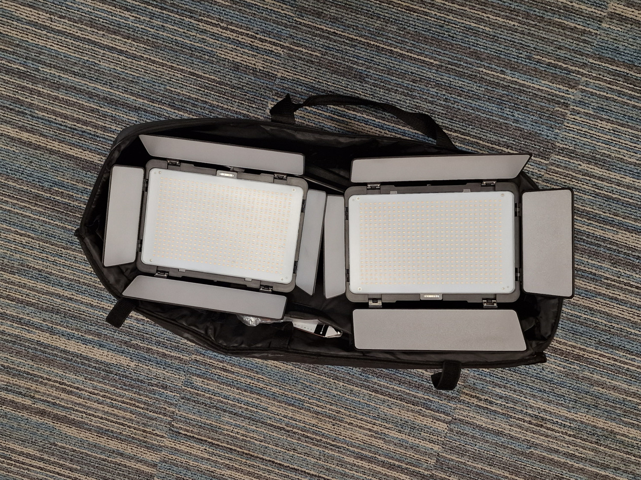 2 x neewer p600 2.4g led light panels