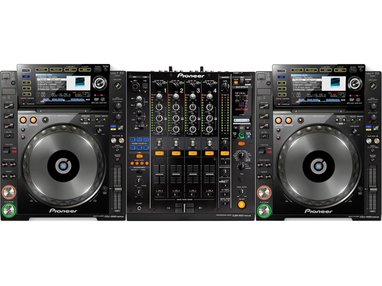 2 x pioneer cdj 2000 nxsii and 1 x djm900 nxsii package