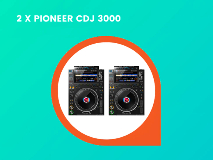 2 x pioneer cdj 3000