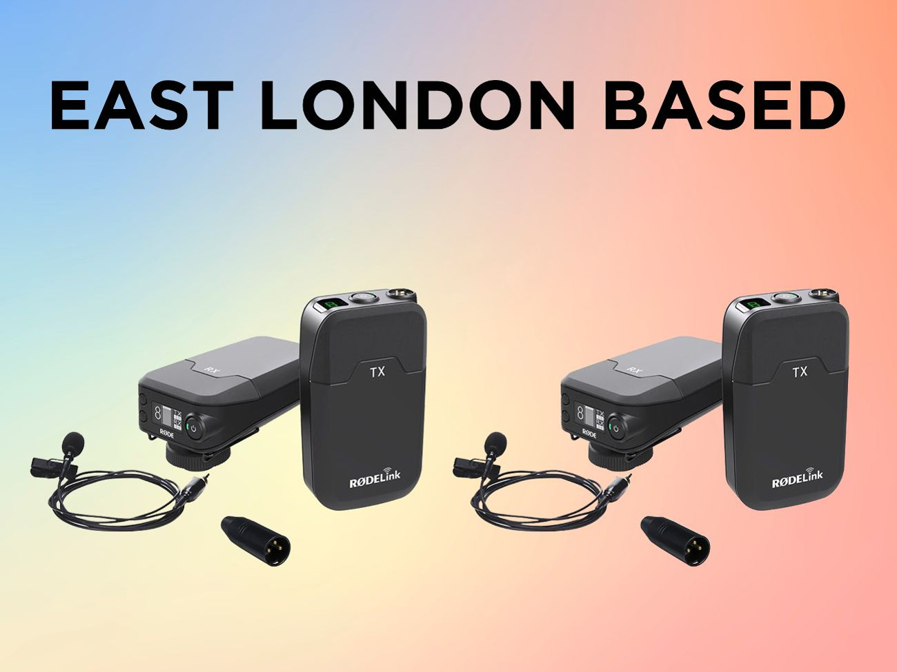 2 x rode rodelink filmmaker kits (located in east london)