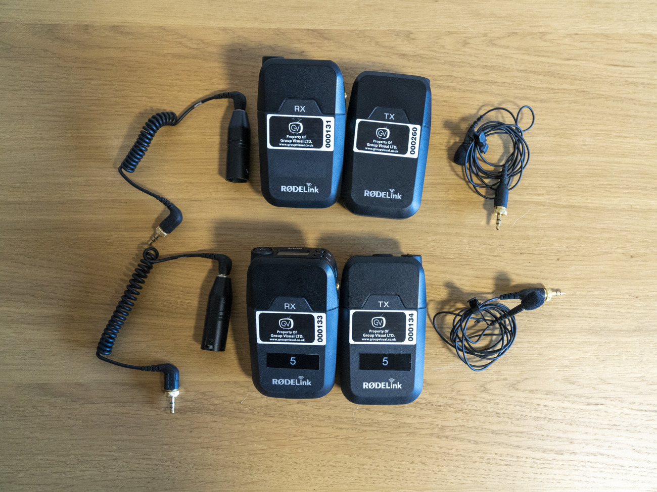 2 x rodelink filmmaker wireless radio mic sets