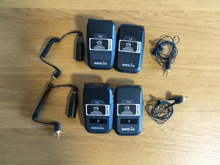 2 x rodelink filmmaker wireless radio mic sets