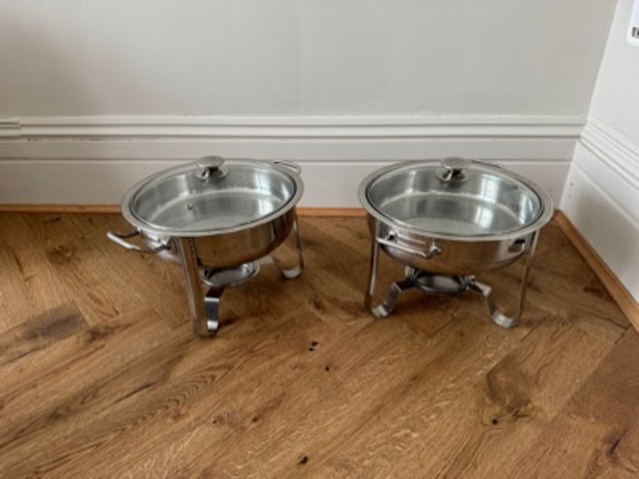 2 x round chafing dish