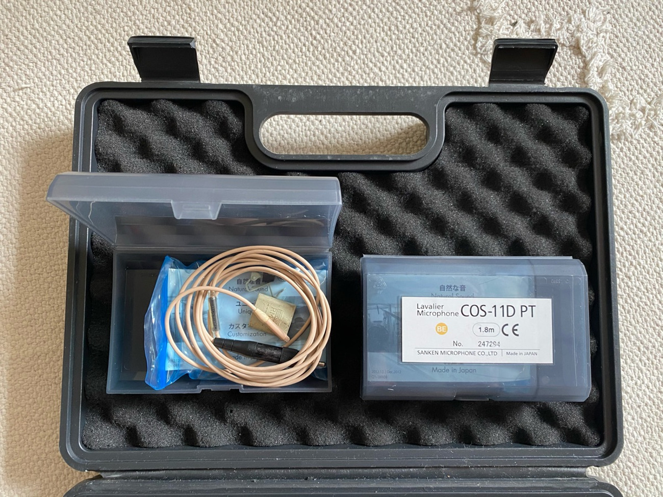 2 x sanken cos-11 lav mics