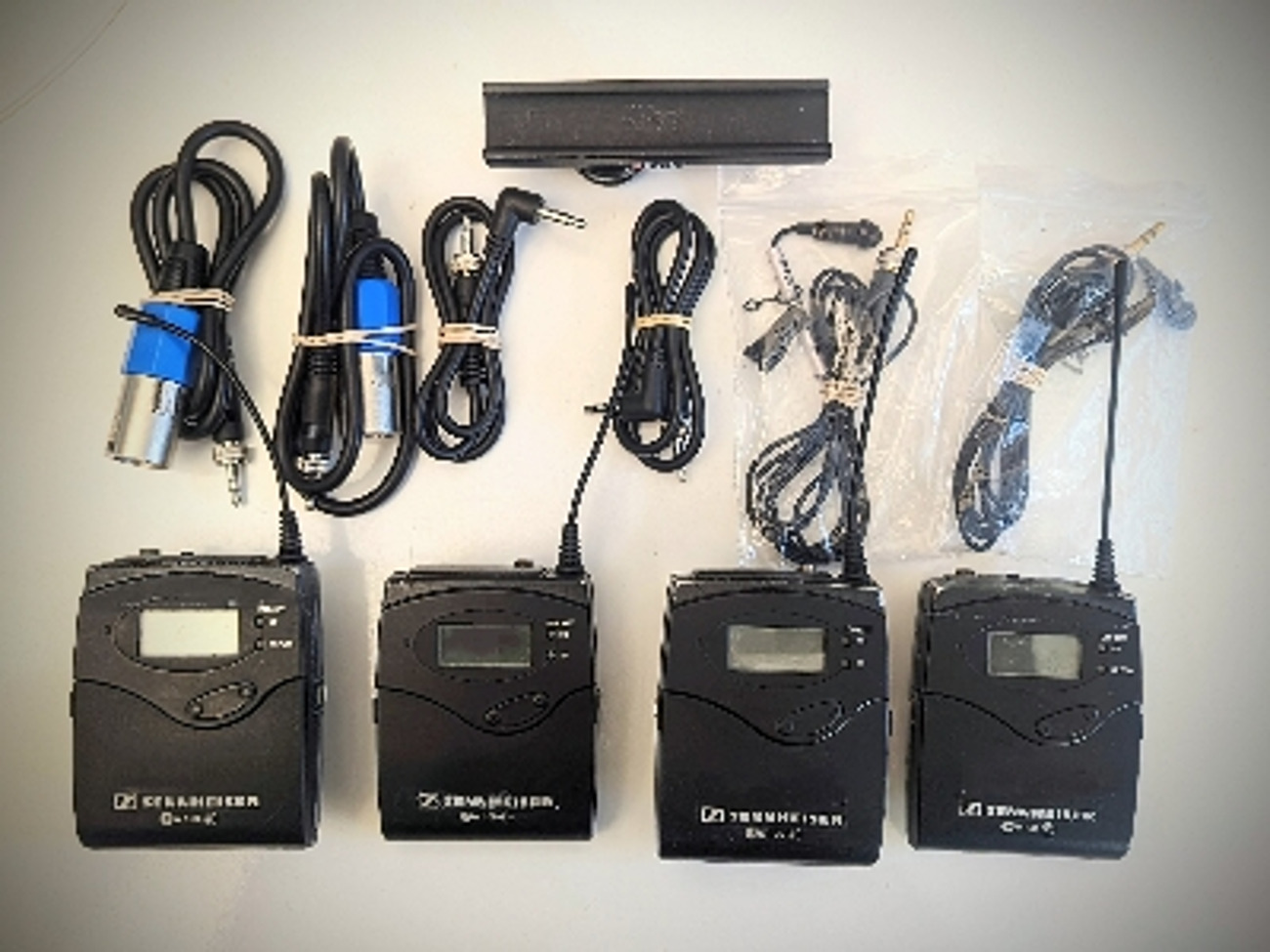 2 x sennheiser ew100 g3 wireless radio lapel mics 