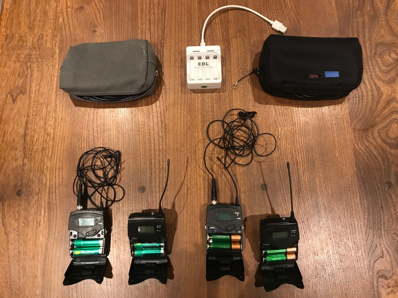 2 x sennheiser radio mics