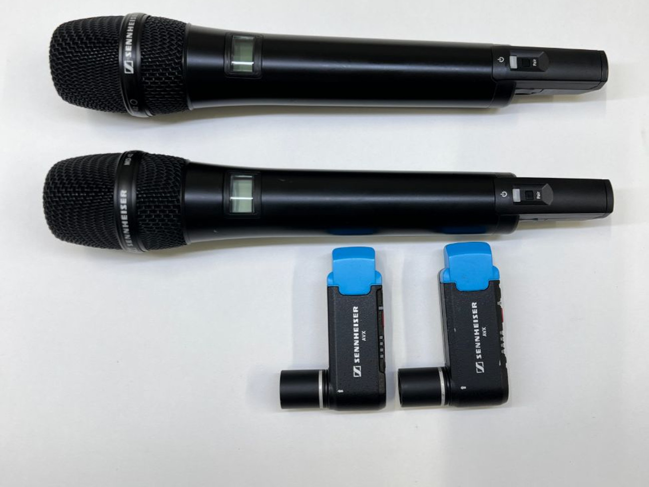 2 x sennheiser wireless handheld microphone event mic xlr pa