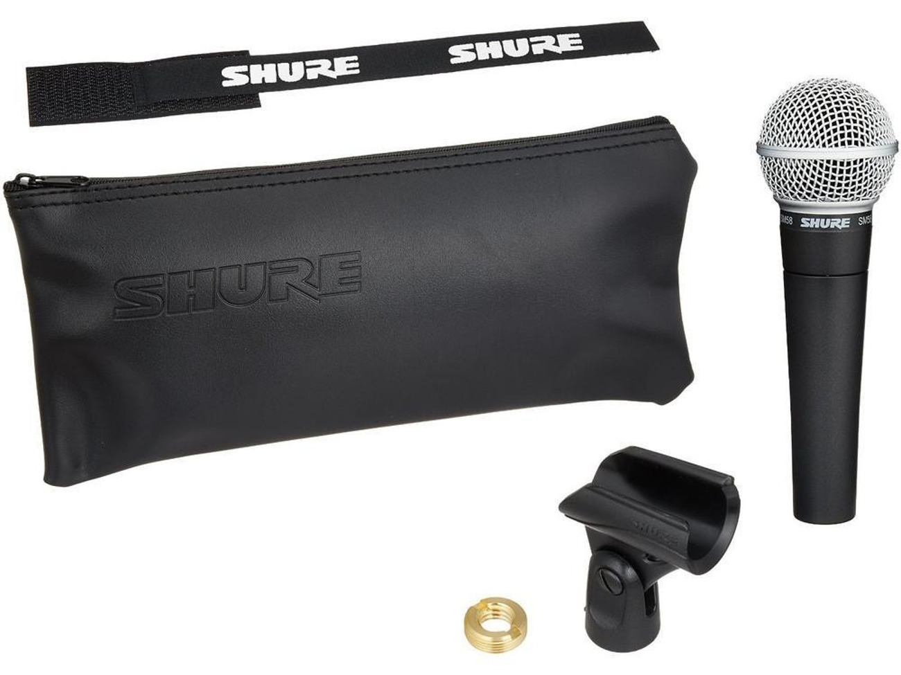 2 x sm58 microphone with 1 x stand + 1 di box