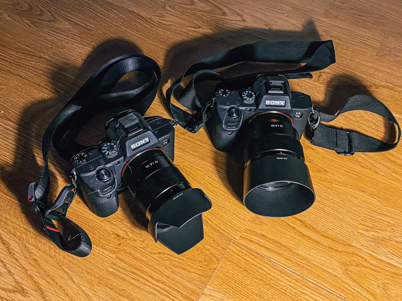2 x sony a7iii cameras + 2 x lens (sony f1.8 85mm / 35mm)