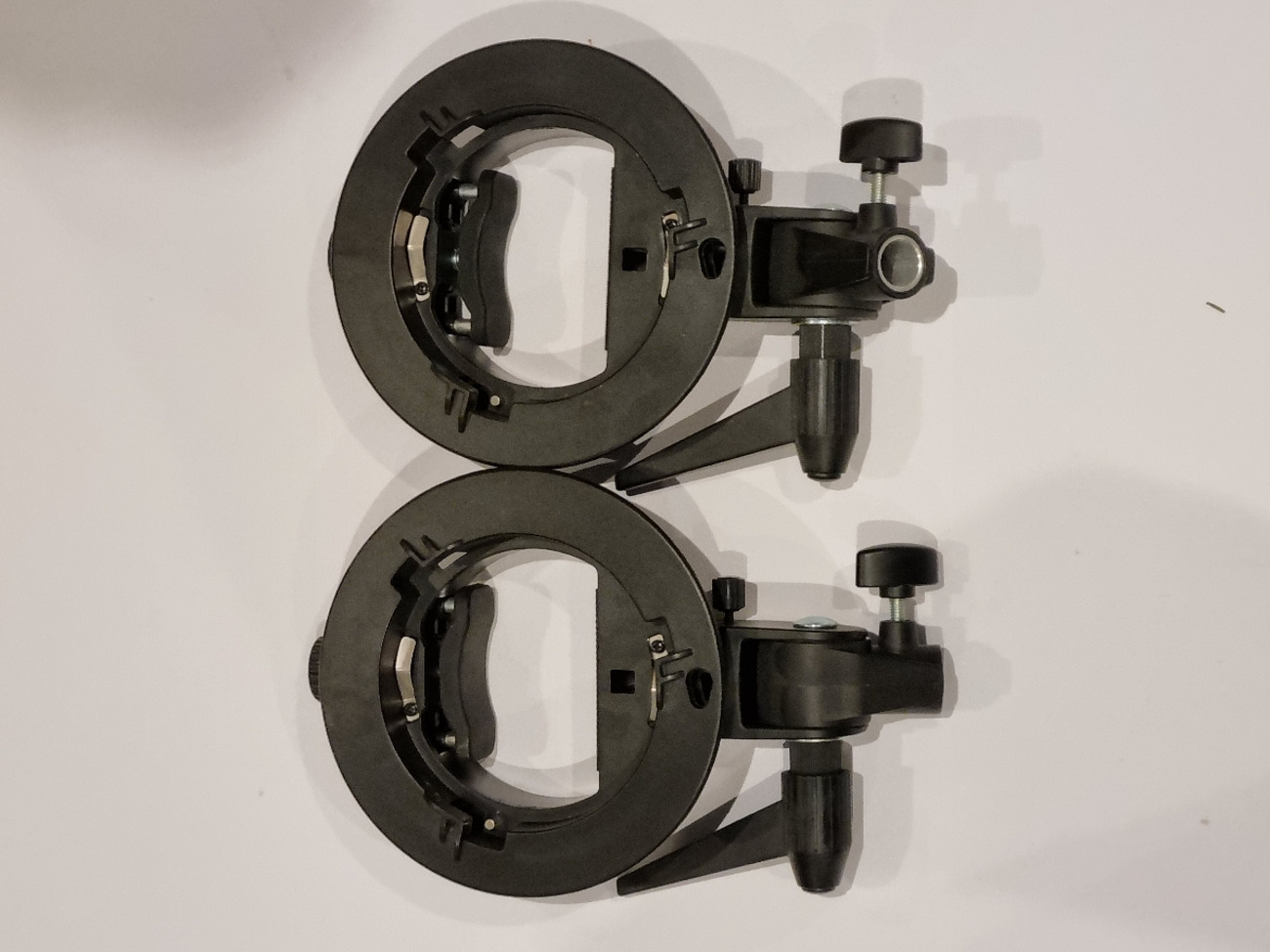 2 x s-type bracket bowens mount holder for speedlite flash