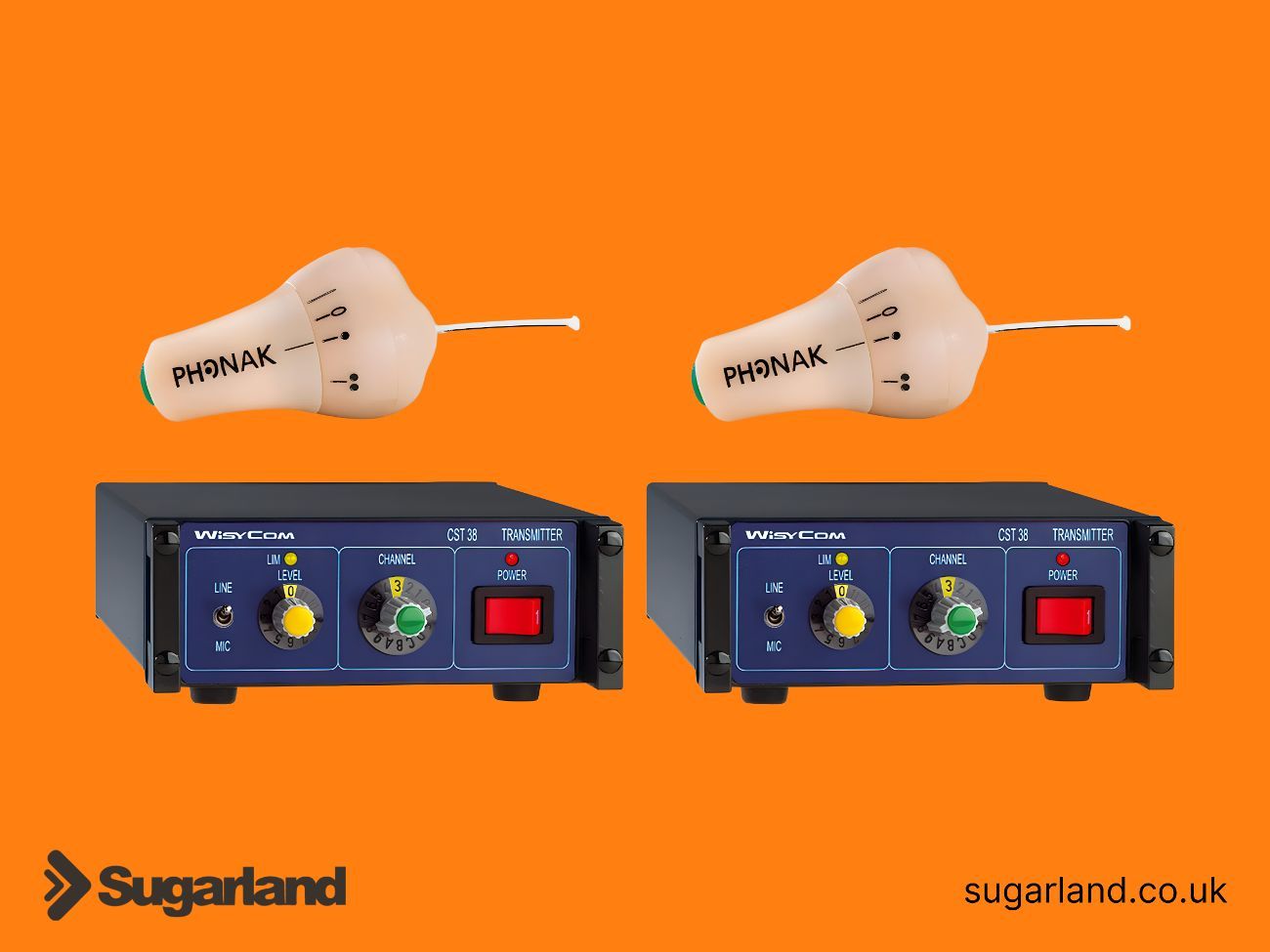 2 x wisycom in-ear monitoring kits