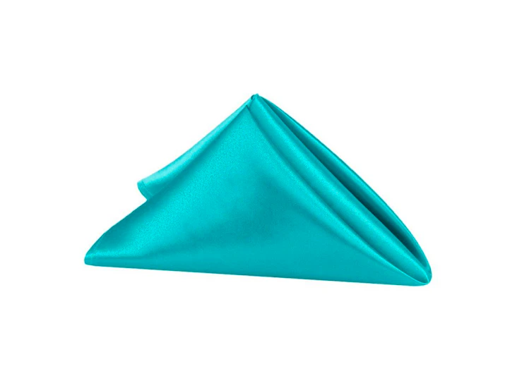 20"x20" aqua satin napkin