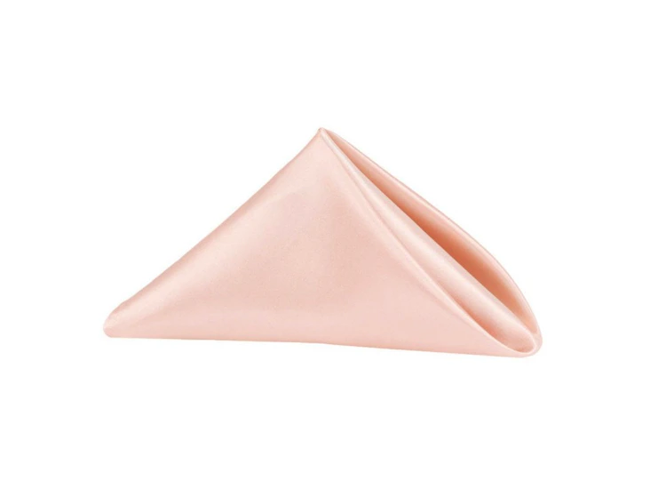 20"x20" blush pink satin napkin