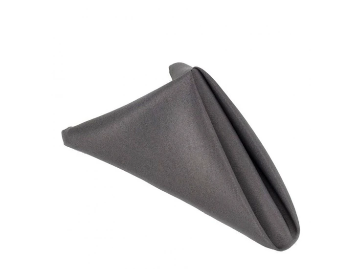 20"x20" dark grey polyester napkin