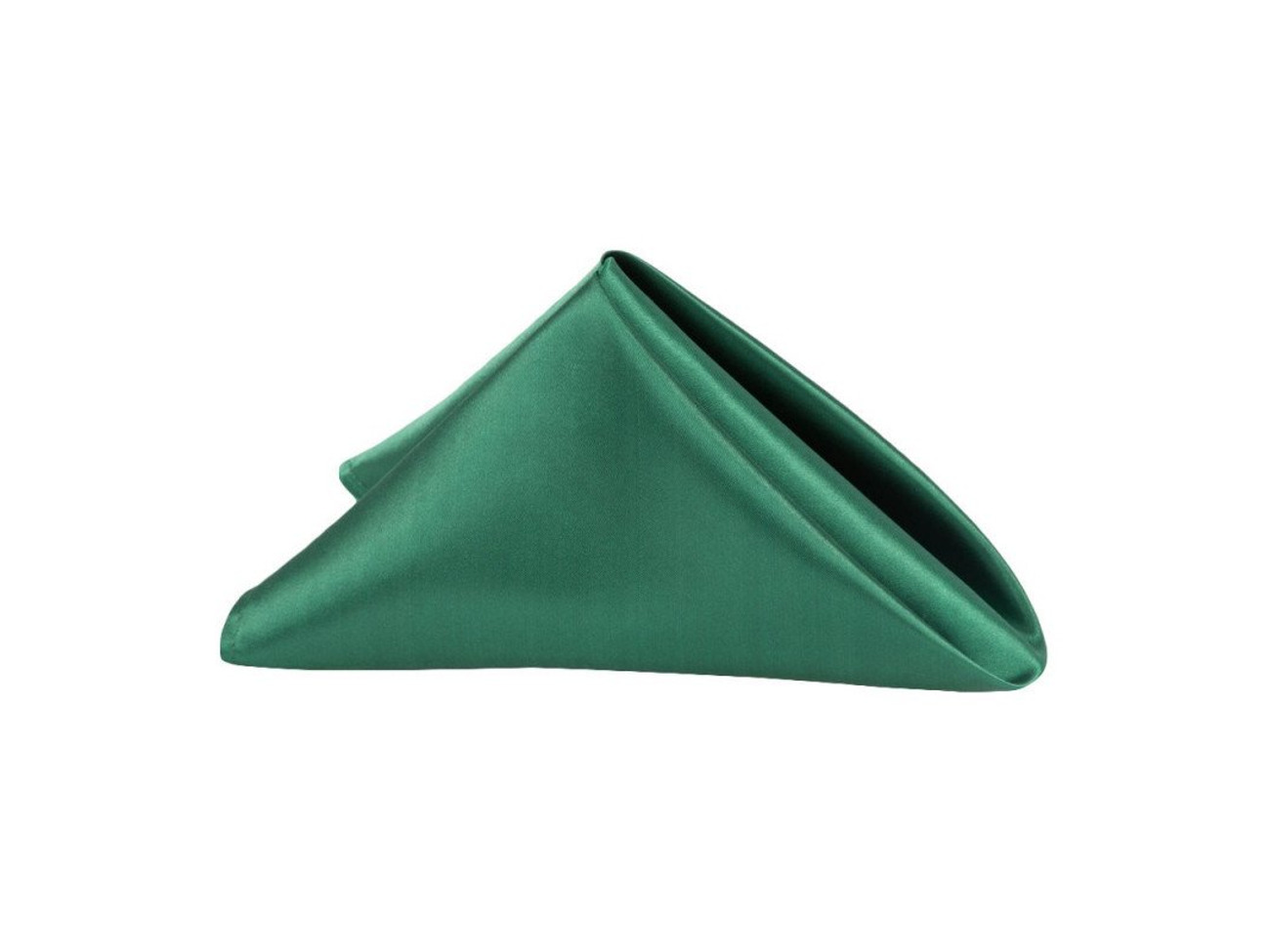 20"x20" emerald green satin napkin