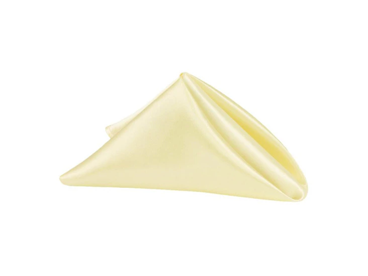 20"x20" ivory satin napkin