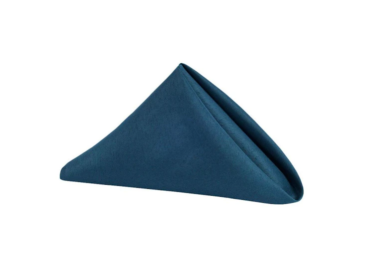 20"x20" navy blue polyester napkin