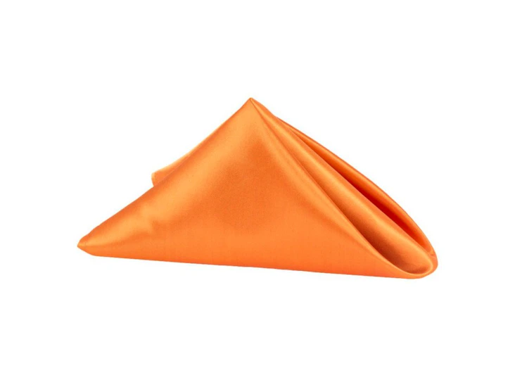 20"x20" orange satin napkin