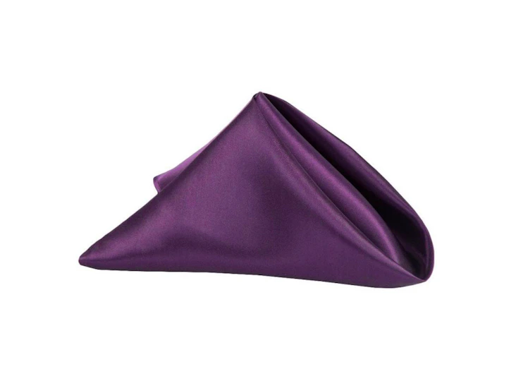 20"x20" plum satin napkin