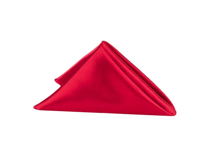 20"x20" red satin napkin