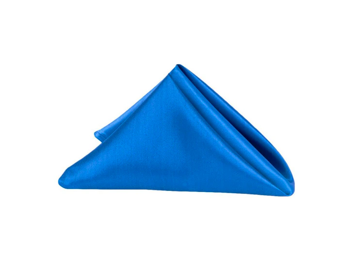 20"x20" royal blue satin napkin