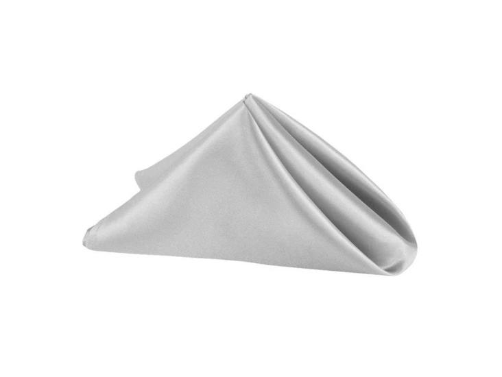 20"x20" silver satin napkin