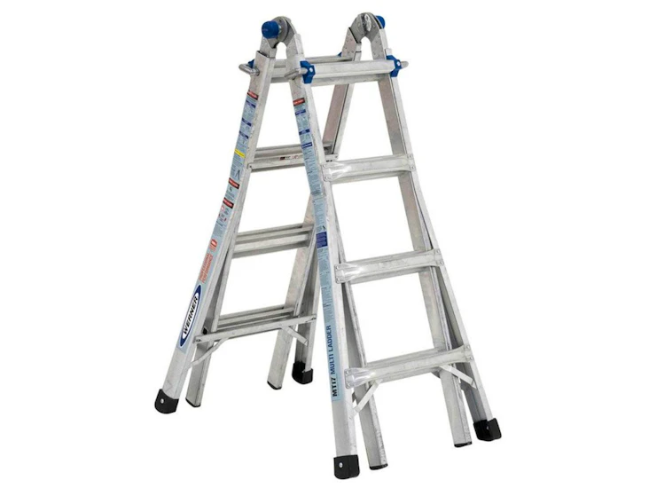 22 foot aluminum folding little giant ladder