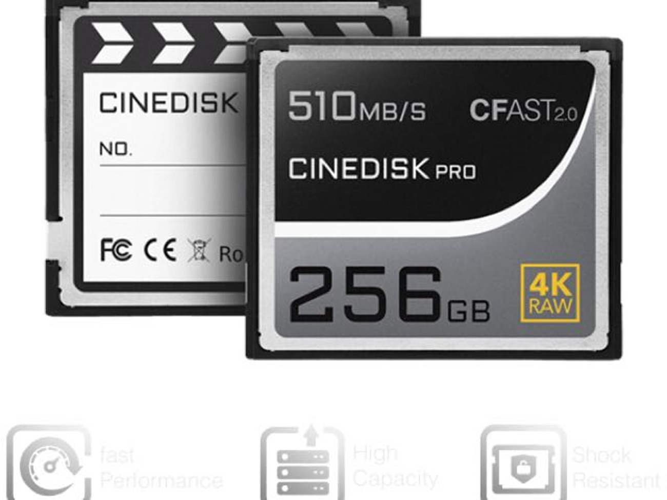 2x 256gb c-fast 2.0 memory cards
