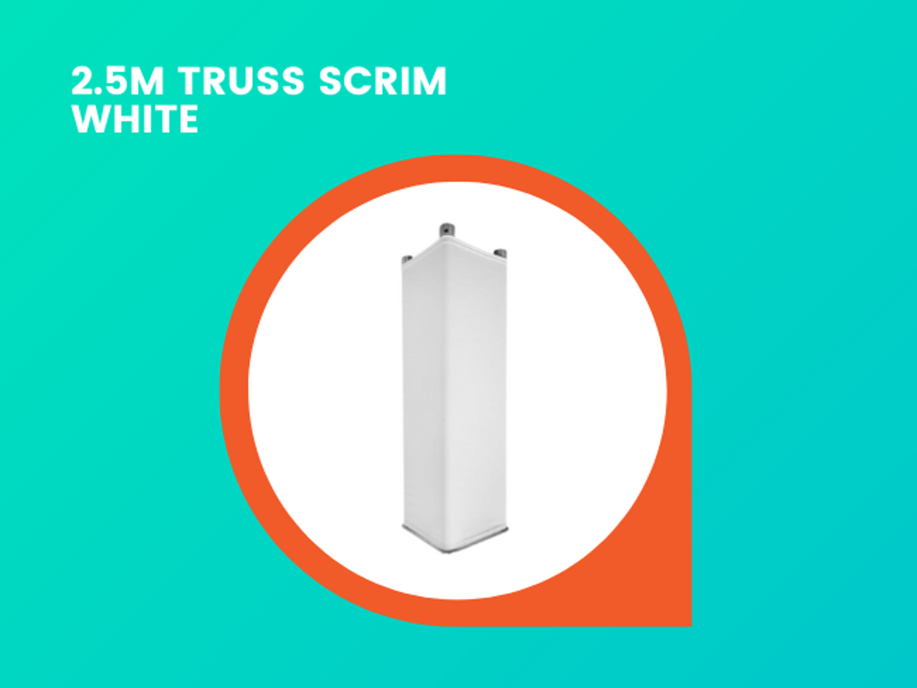 2.5m truss scrim white