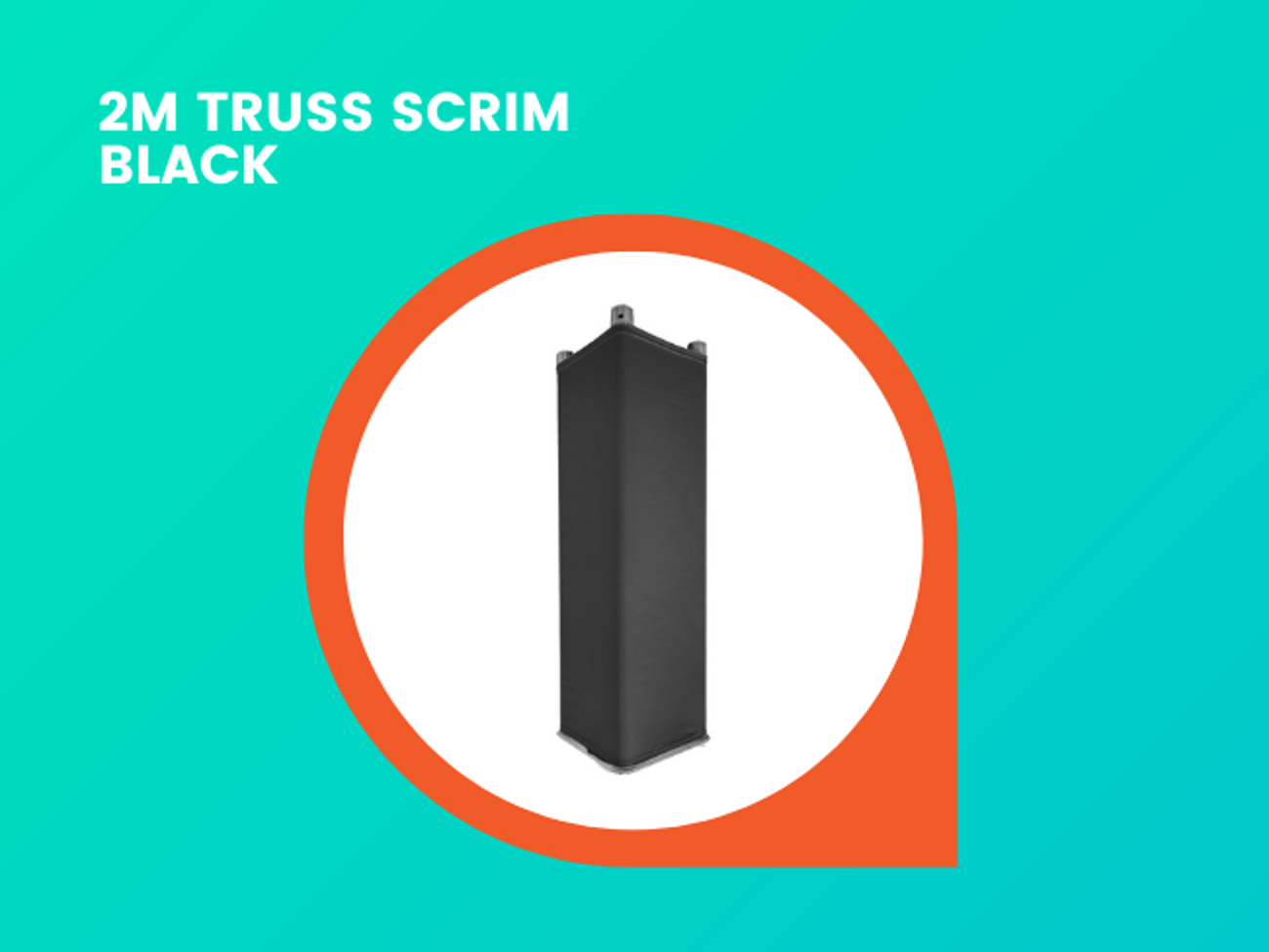 2m truss scrim black